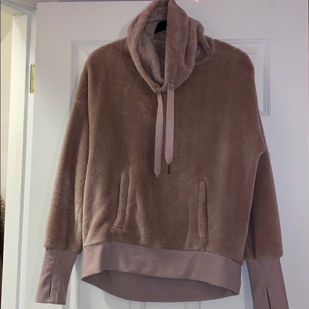 Mondetta Sherpa Drawstring Turtleneck Sweater - image 1